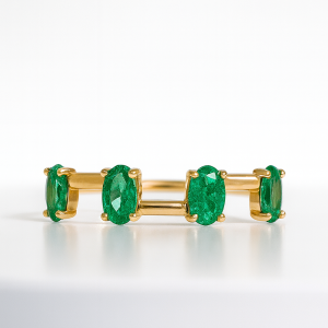 Emerald Eternity Band Ring